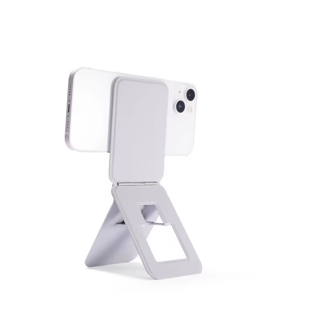 Magnetic Phone Desktop Folding Holder for iPhone(White) - Shopkiz.com