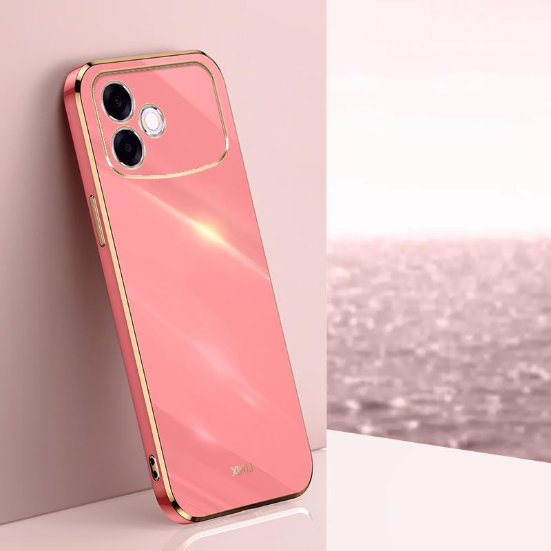 For OPPO A6s Pro 4G XINLI Straight Edge 6D Electroplate TPU Phone Case(Hawthorn Red) - Shopkiz.com