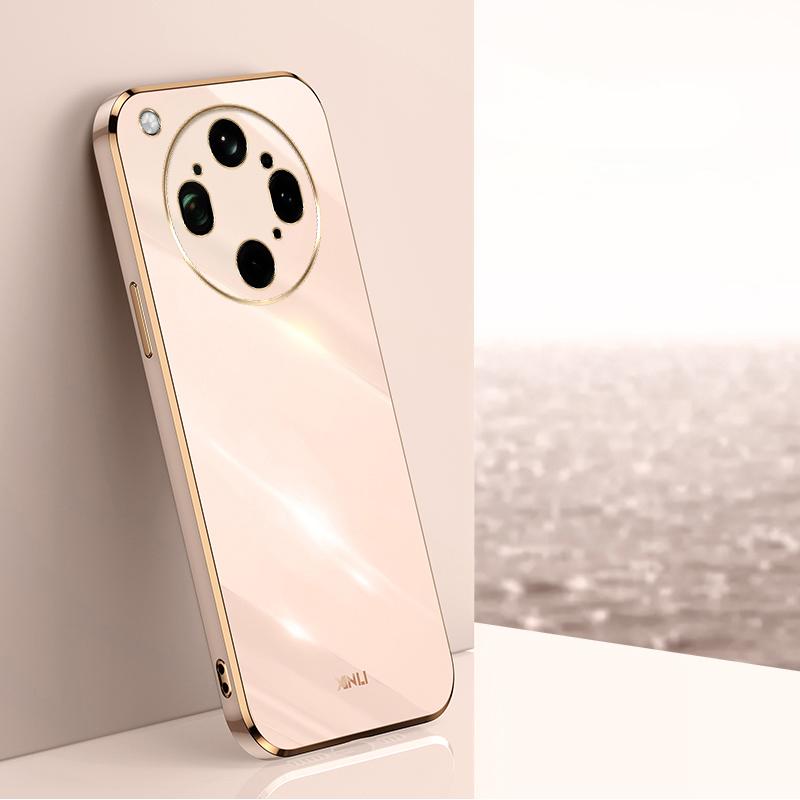 For OPPO Find X9 Ultra 5G XINLI Straight Edge 6D Electroplate TPU Phone Case(Pink) - Shopkiz.com