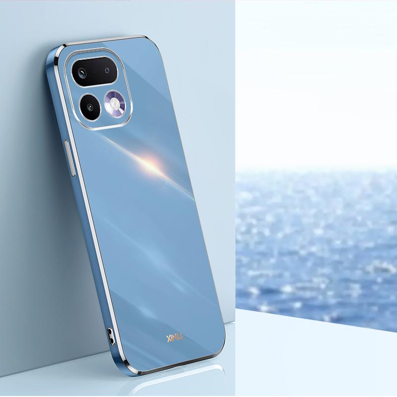 For Realme 16 Pro 5G XINLI Straight Edge 6D Electroplate TPU Phone Case(Celestial Blue) - Shopkiz.com