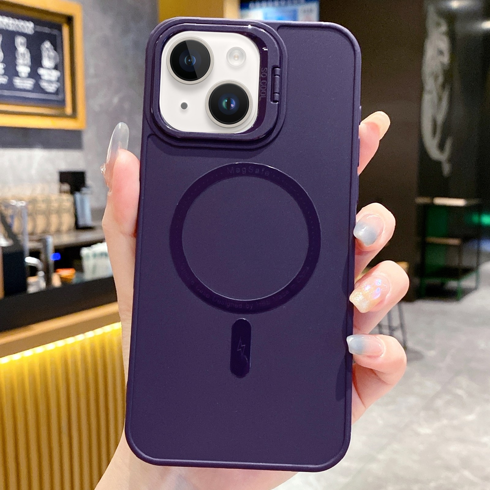 For iPhone 14 All-inclusive Magsafe TPU Phone Case(Dark Purple) - Shopkiz.com