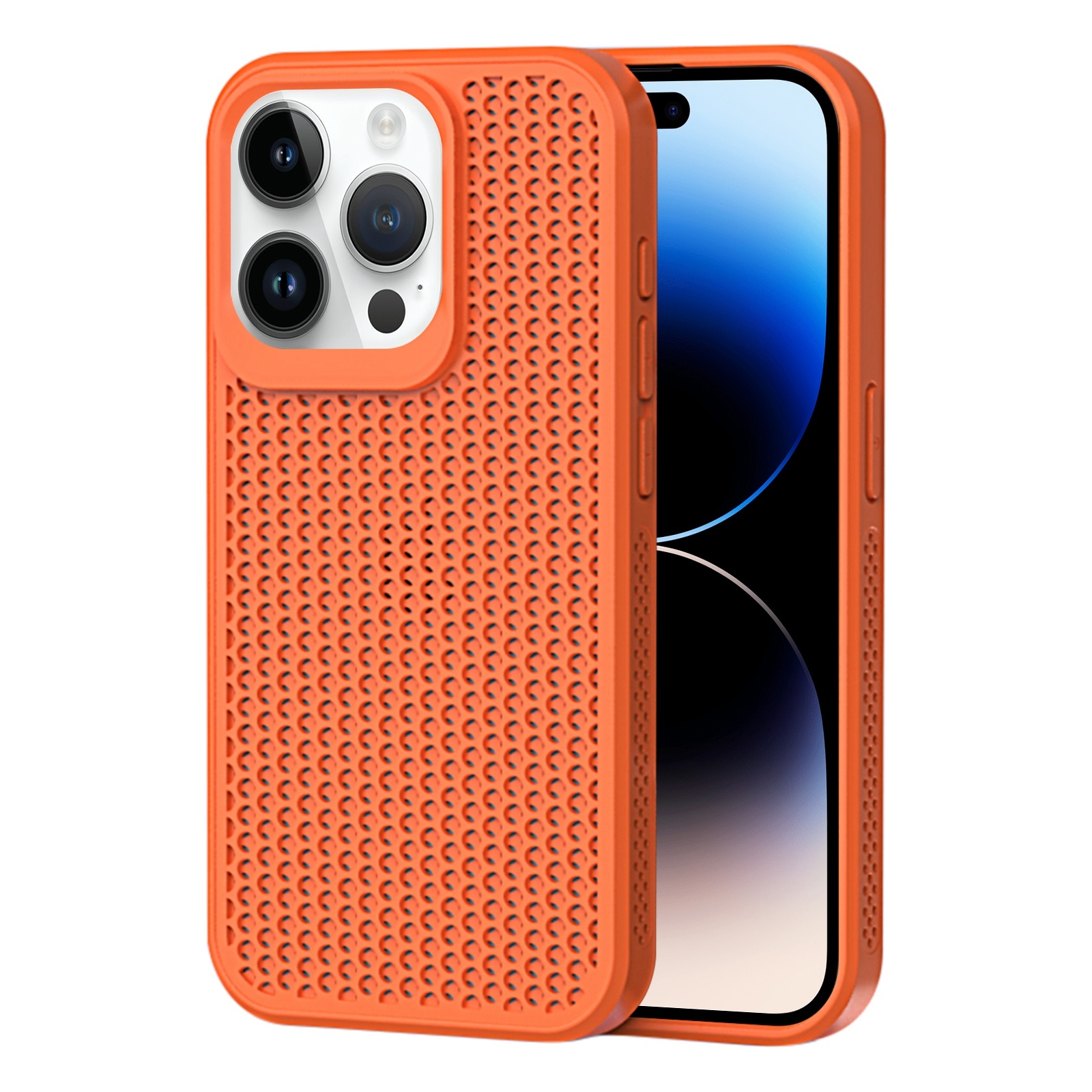 For iPhone 14 Pro Heat Dissipation Phone Case(Orange) - Shopkiz.com