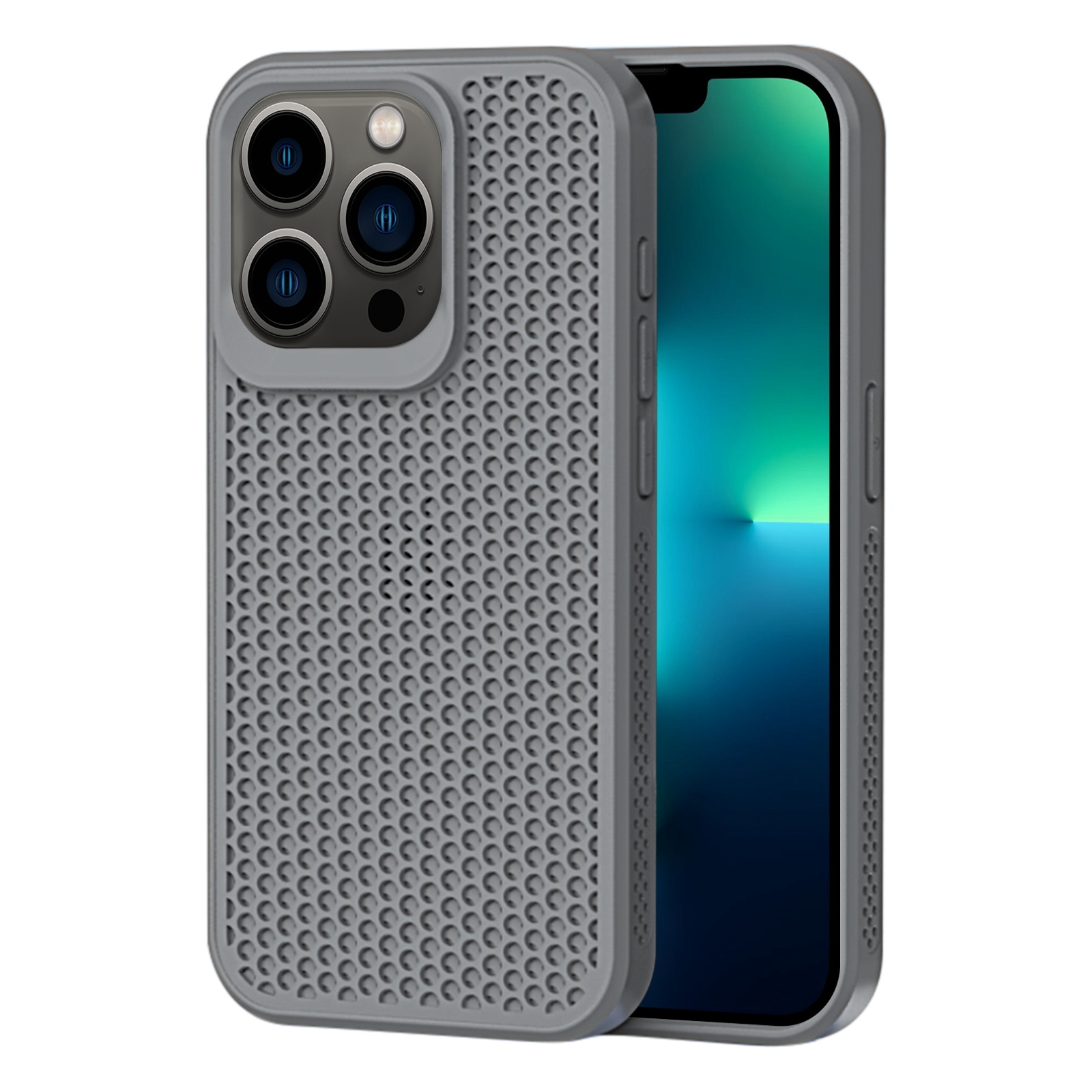 For iPhone 13 Pro Max Heat Dissipation Phone Case(Grey) - Shopkiz.com