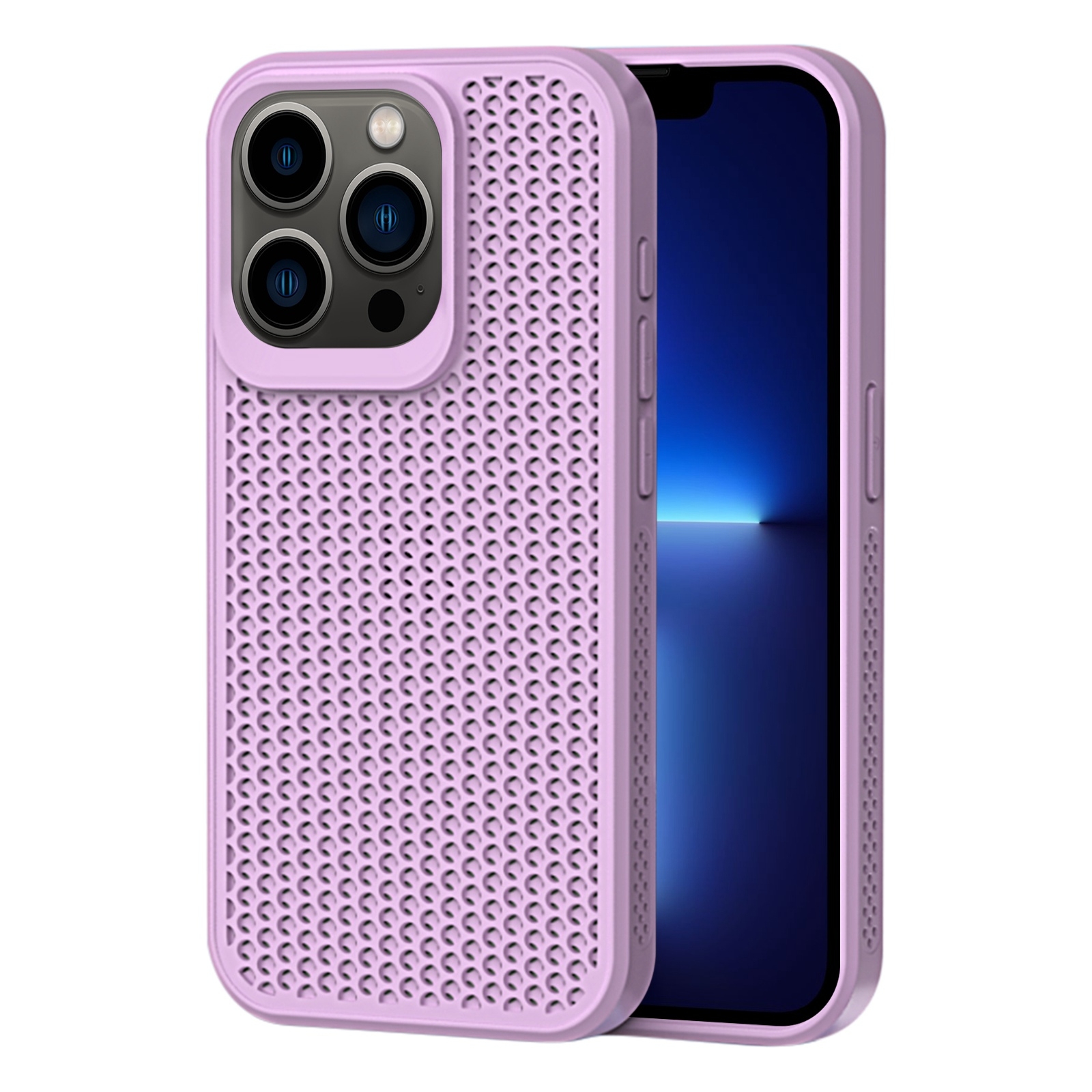 For iPhone 13 Pro Heat Dissipation Phone Case(Light Purple) - Shopkiz.com