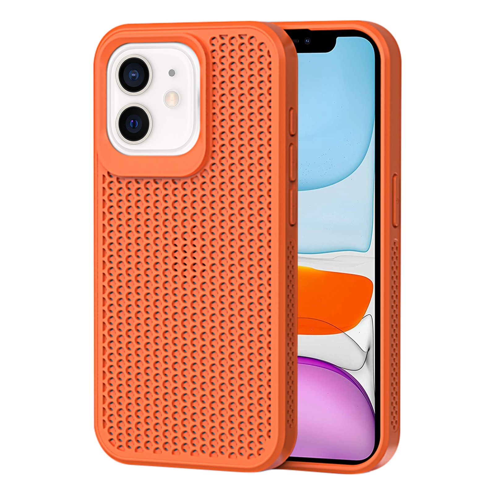For iPhone 11 Heat Dissipation Phone Case(Orange) - Shopkiz.com