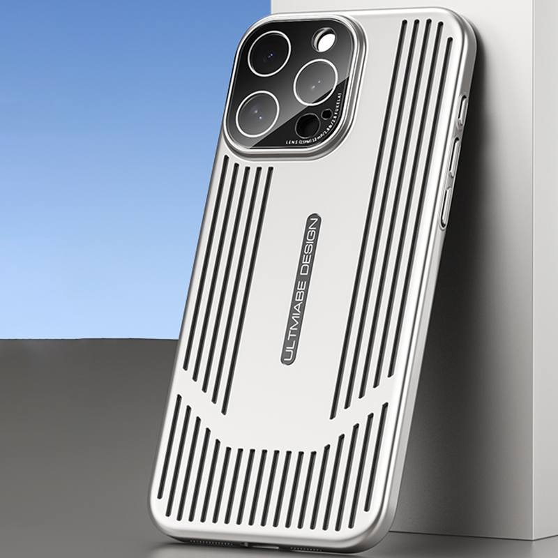For iPhone 13 Pro Max Ice Sense Heat Dissipation Electroplating Frosted Phone Case(Silver) - Shopkiz.com