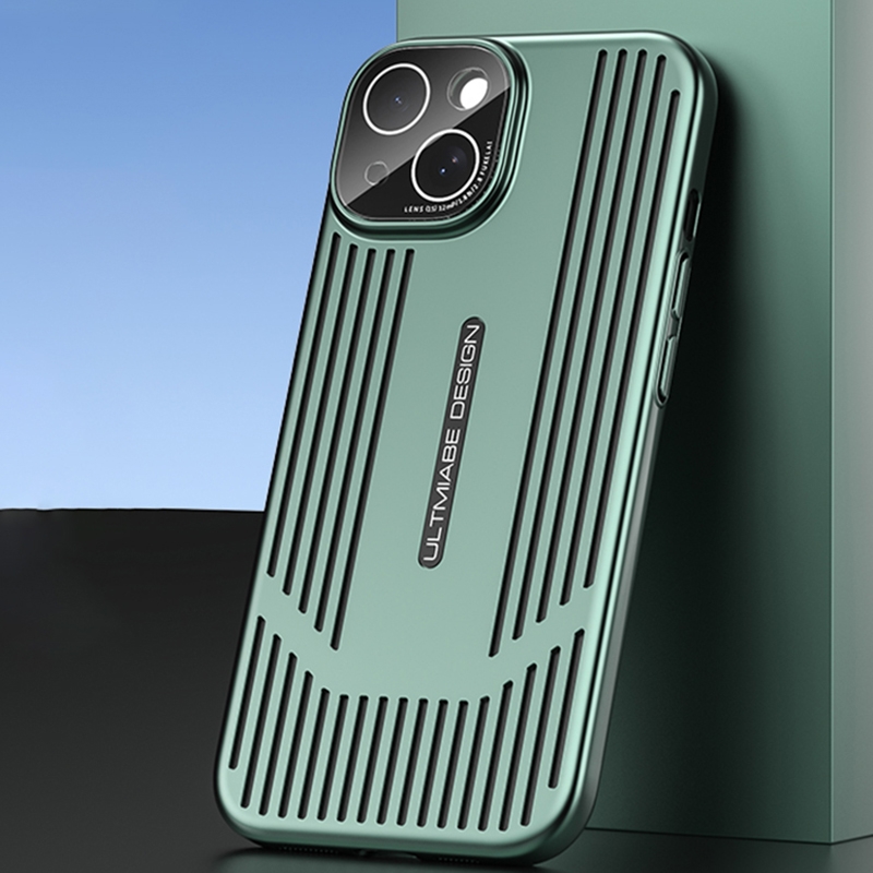 For iPhone 13 Ice Sense Heat Dissipation Electroplating Frosted Phone Case(Light Green) - Shopkiz.com