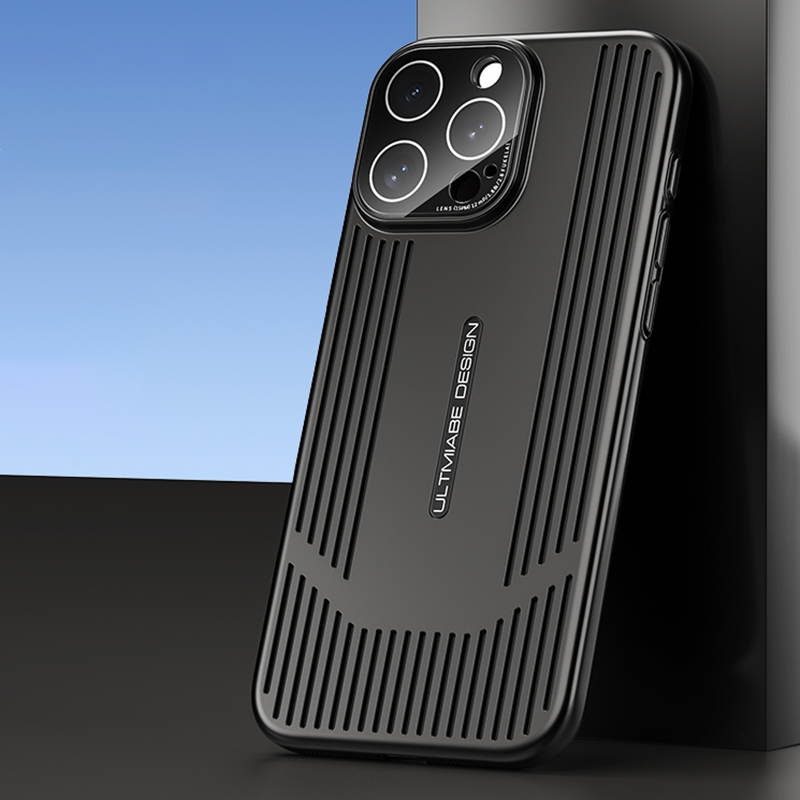 For iPhone 16 Pro Ice Sense Heat Dissipation Electroplating Frosted Phone Case(Black) - Shopkiz.com