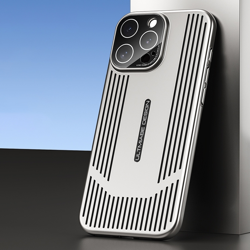 For iPhone 16 Pro Ice Sense Heat Dissipation Electroplating Frosted Phone Case(Silver) - Shopkiz.com
