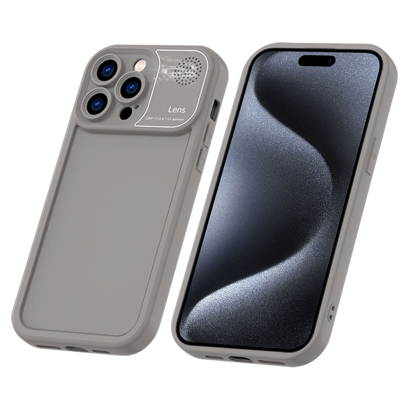 For iPhone 15 Pro Max Aromatherapy Liquid Silicone Phone Case(Grey) - Shopkiz.com