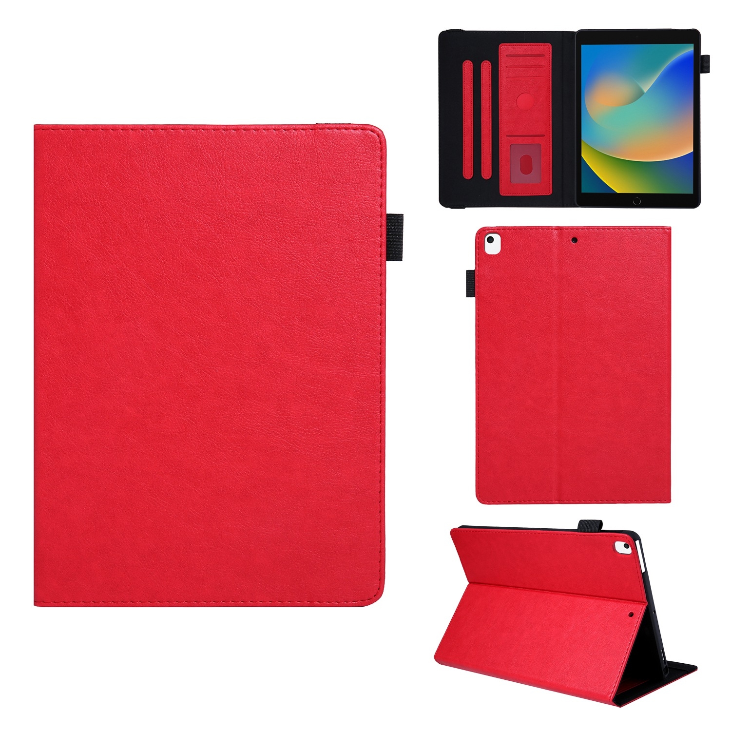 For iPad 9.7 2017/ 2018 / Air 2 / Air Extraordinary Series Smart Leather Tablet Case(Red) - Shopkiz.com
