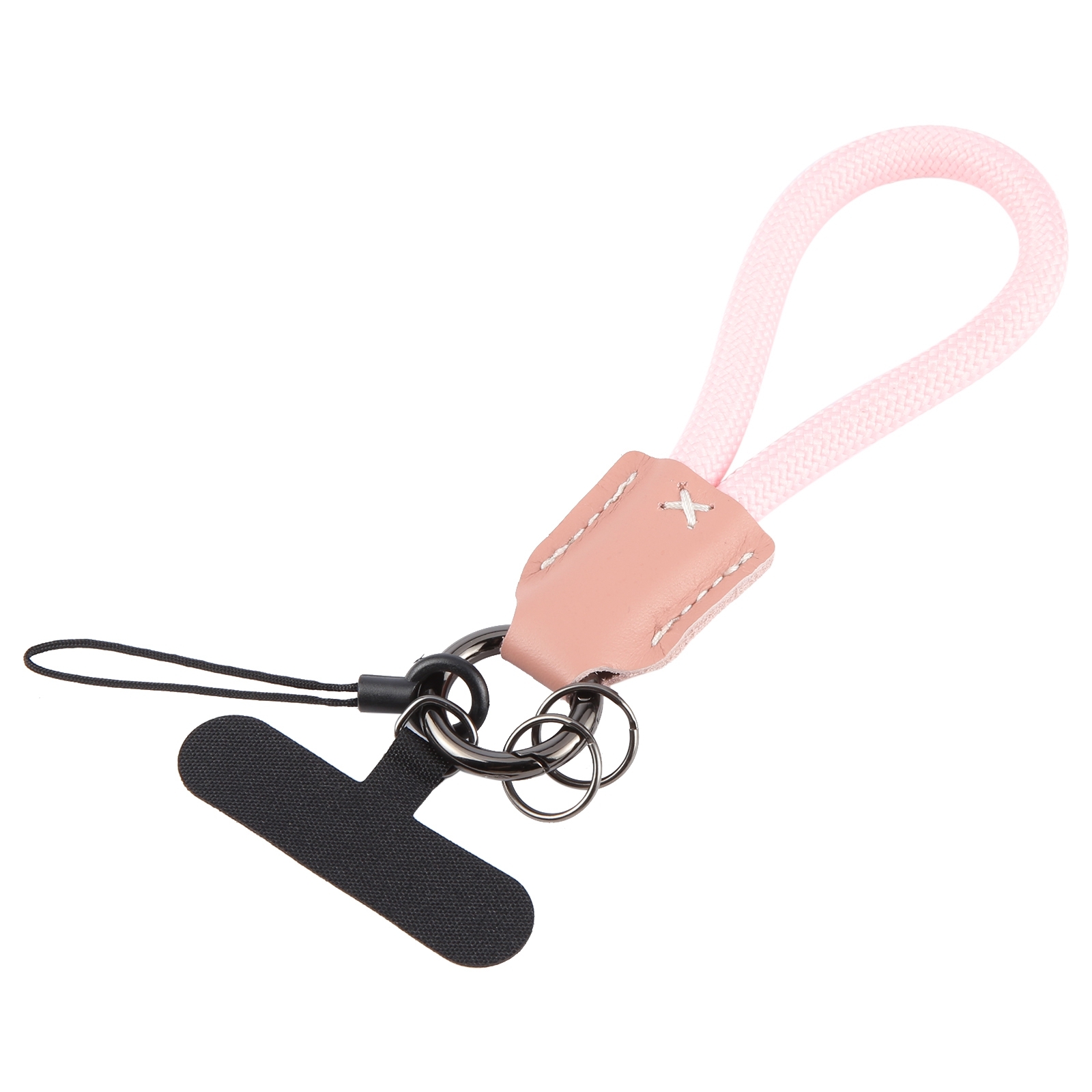 Keychain Pure Color Mobile Phone Anti-lost Short Lanyard(Pink) - Shopkiz.com