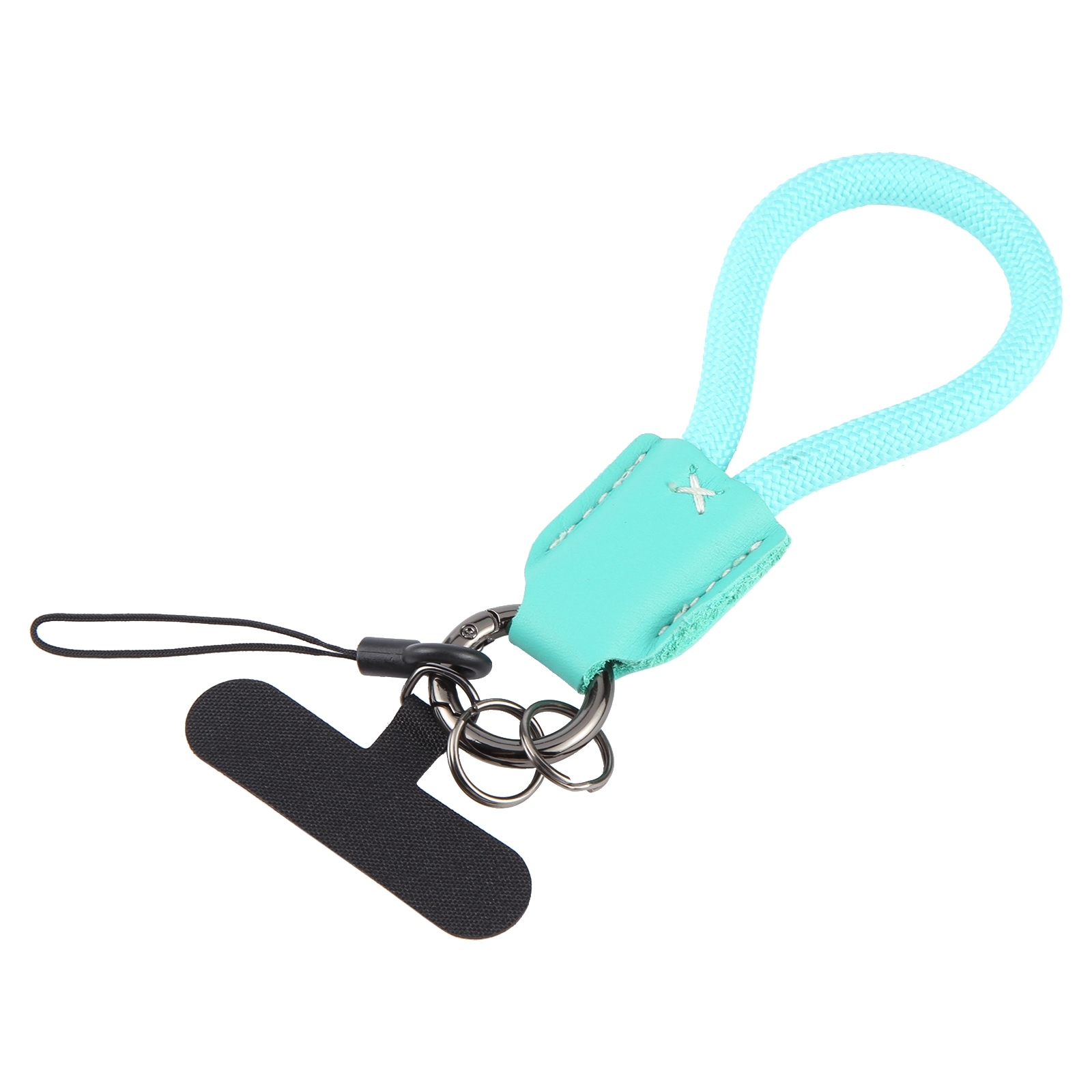 Keychain Pure Color Mobile Phone Anti-lost Short Lanyard(Blue) - Shopkiz.com