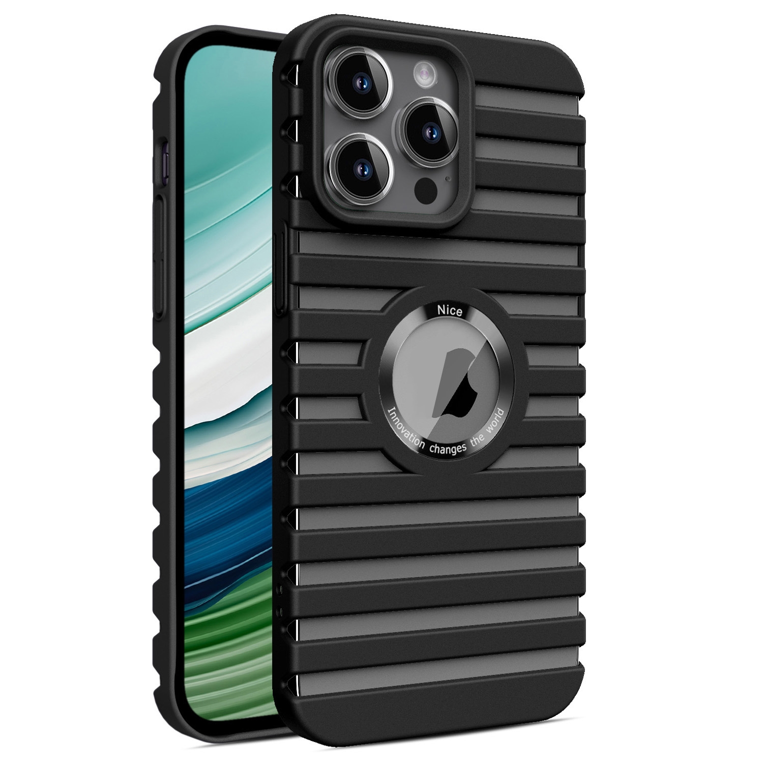 For iPhone 13 Pro Hollow Heat Dissipation MagSafe Magnetic PC Phone Case(Black) - Shopkiz.com