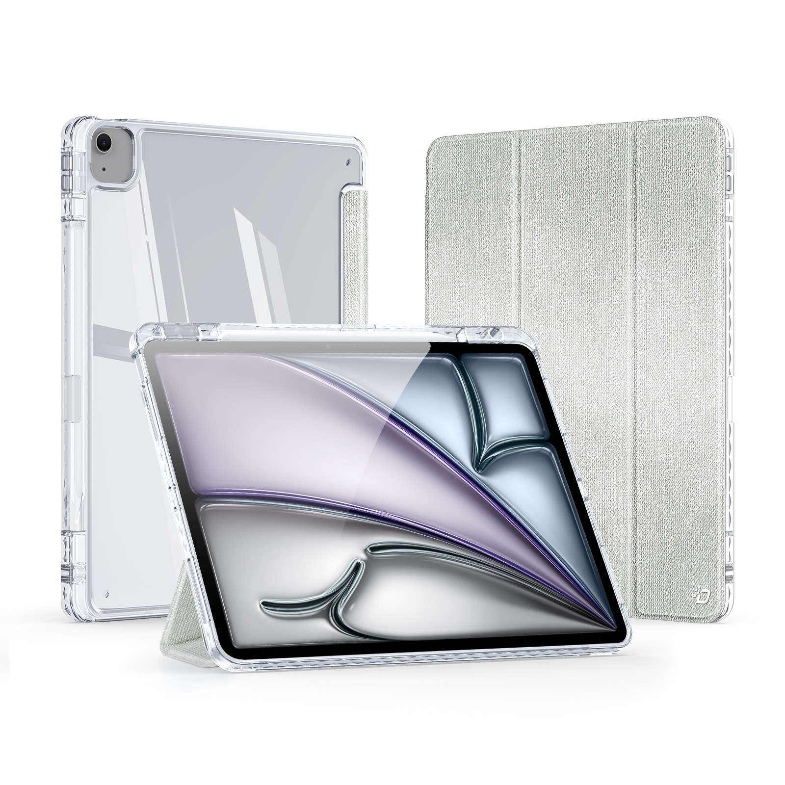 For iPad Air 13 2024 / 2025 / 2026 DUX DUCIS Unid Series PU+TPU Smart Tablet Case(Green) - Shopkiz.com