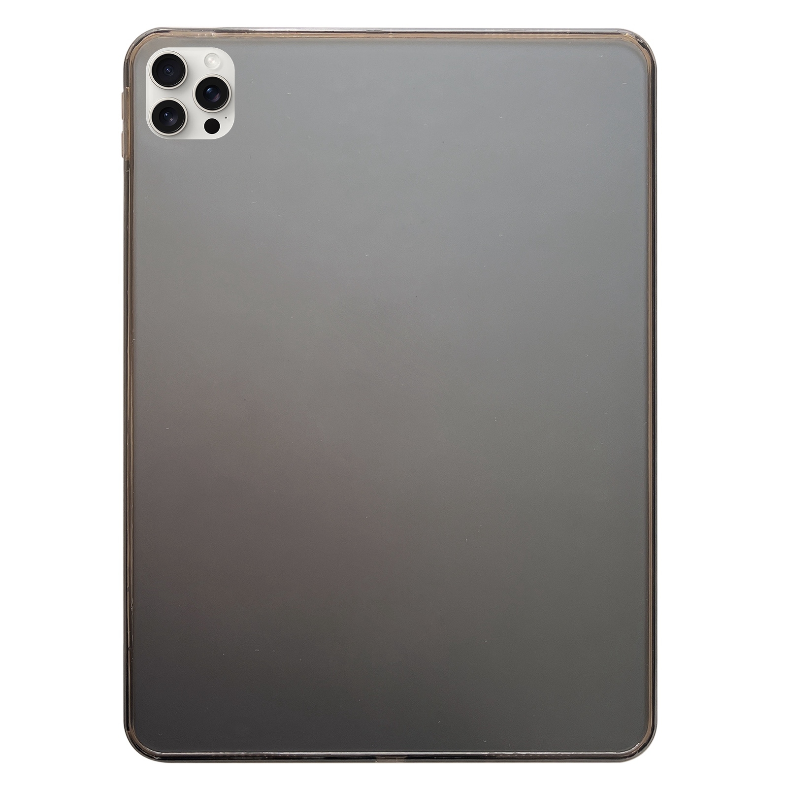 For iPad Pro 13 2025 / 2024 Skin-feeling Crystal Clear Acrylic Tablet Case(Black) - Shopkiz.com
