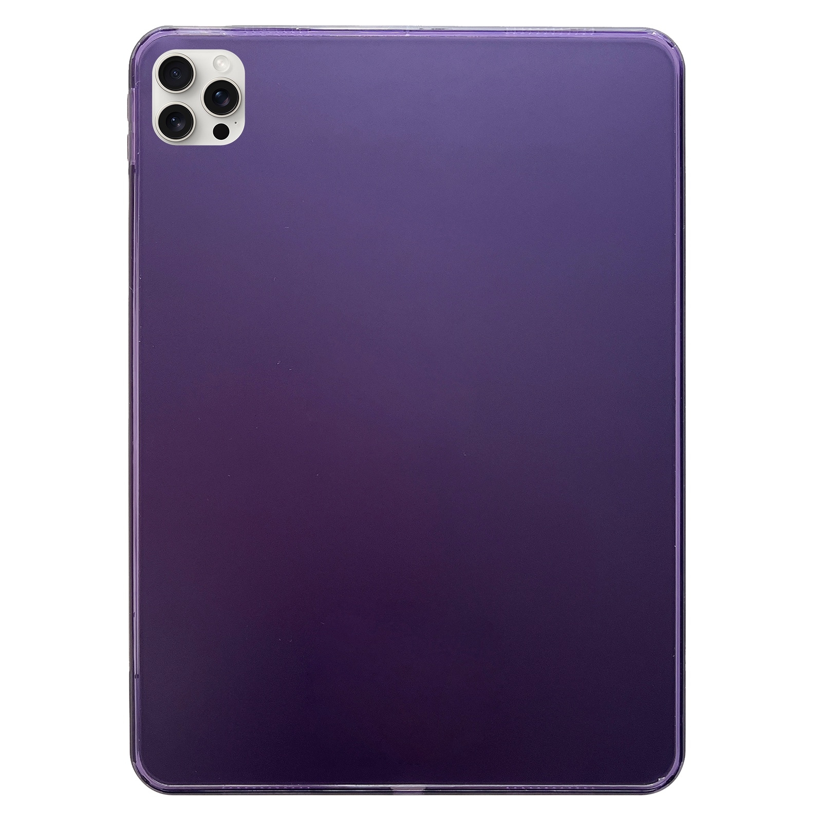 For iPad Pro 13 2025 / 2024 Skin-feeling Crystal Clear Acrylic Tablet Case(Purple) - Shopkiz.com