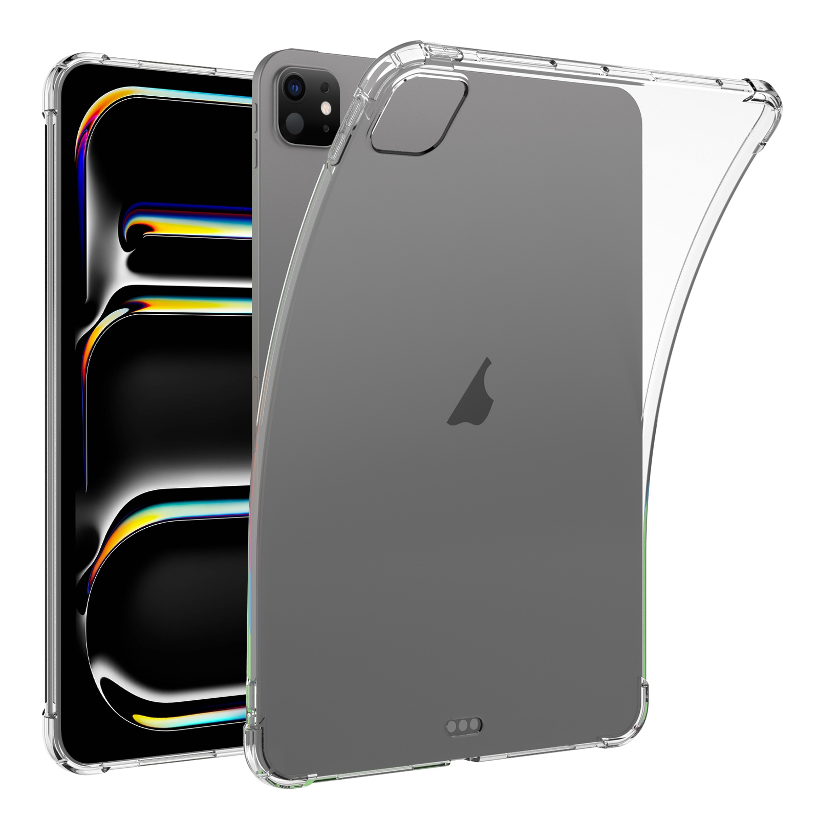 For iPad Pro 11 2025 / 2024 Highly Transparent TPU Full Thicken Corners Shockproof Protective Case(Transparent) - Shopkiz.com