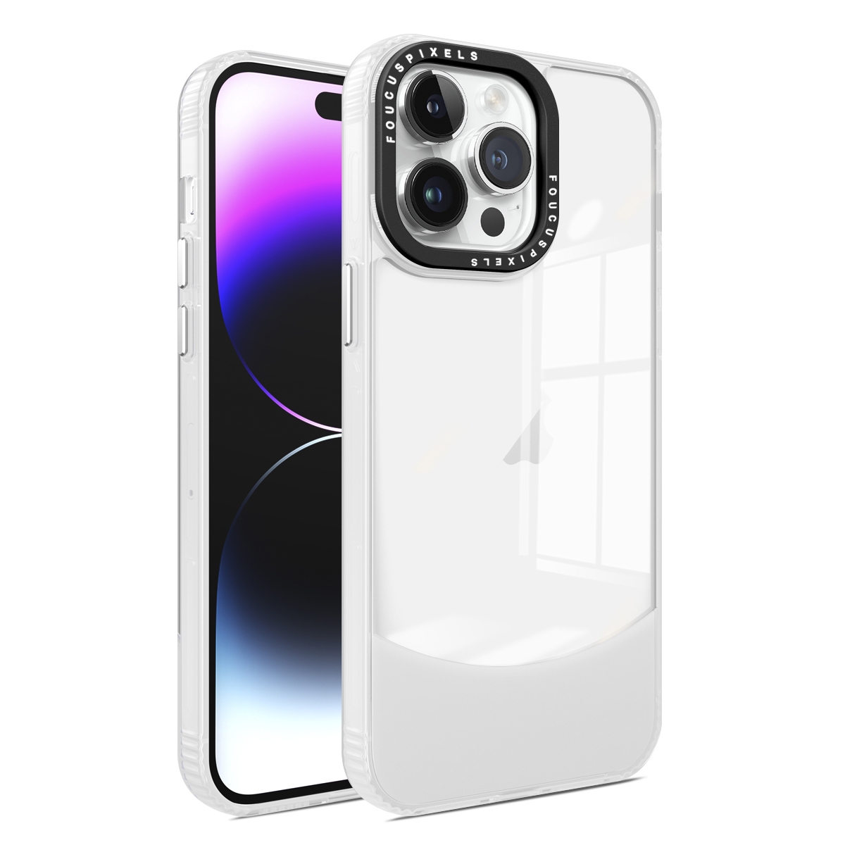 For iPhone 14 Pro Two-color High Transparency Skin Feel TPU Phone Case(Transparent) - Shopkiz.com