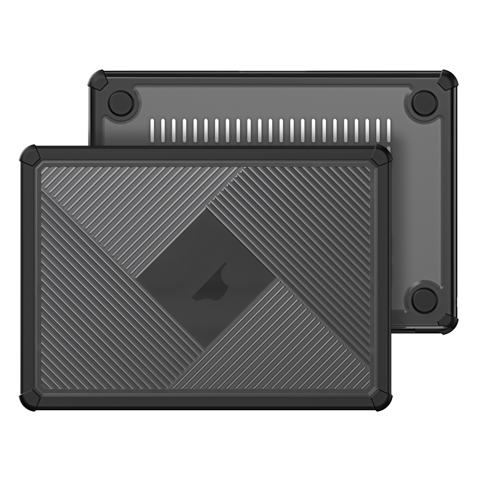For MacBook Pro 13.3 2016-2021 DUX DUCIS LCGH Laptop Frosted Protective Case(Black) - Shopkiz.com