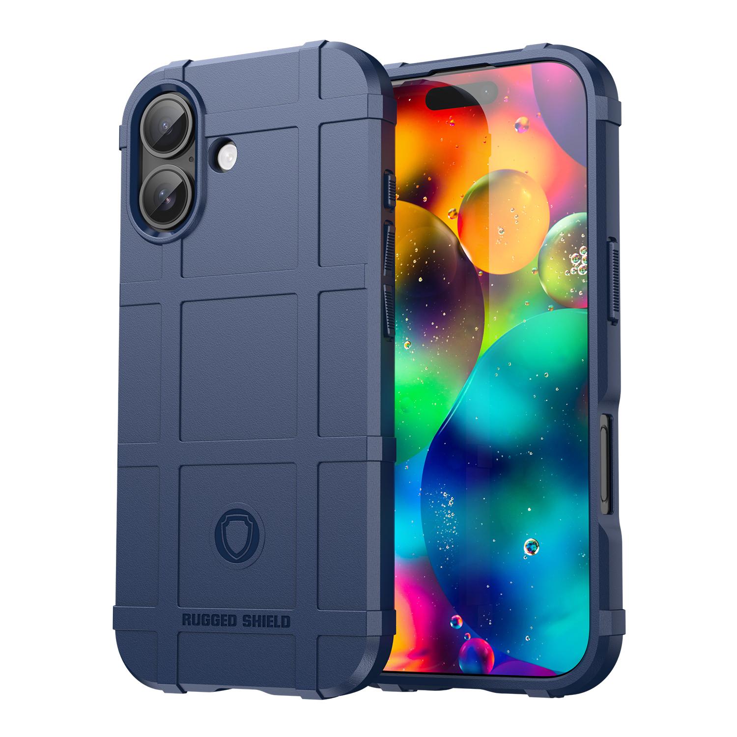 For iPhone 18 Full Coverage Shockproof TPU Phone Case(Blue)