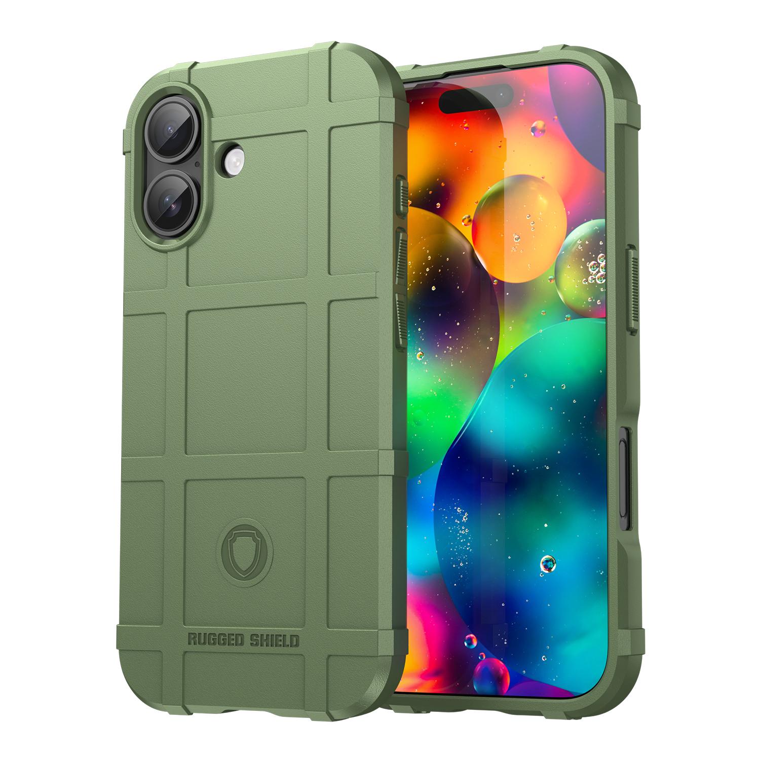 For iPhone 18 Full Coverage Shockproof TPU Phone Case(Green) - Shopkiz.com