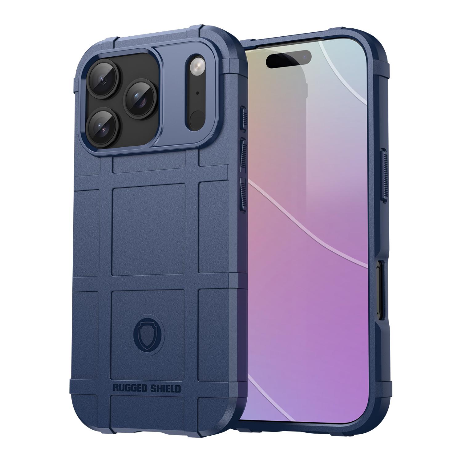 For iPhone 18 Pro Full Coverage Shockproof TPU Phone Case(Blue) - Shopkiz.com