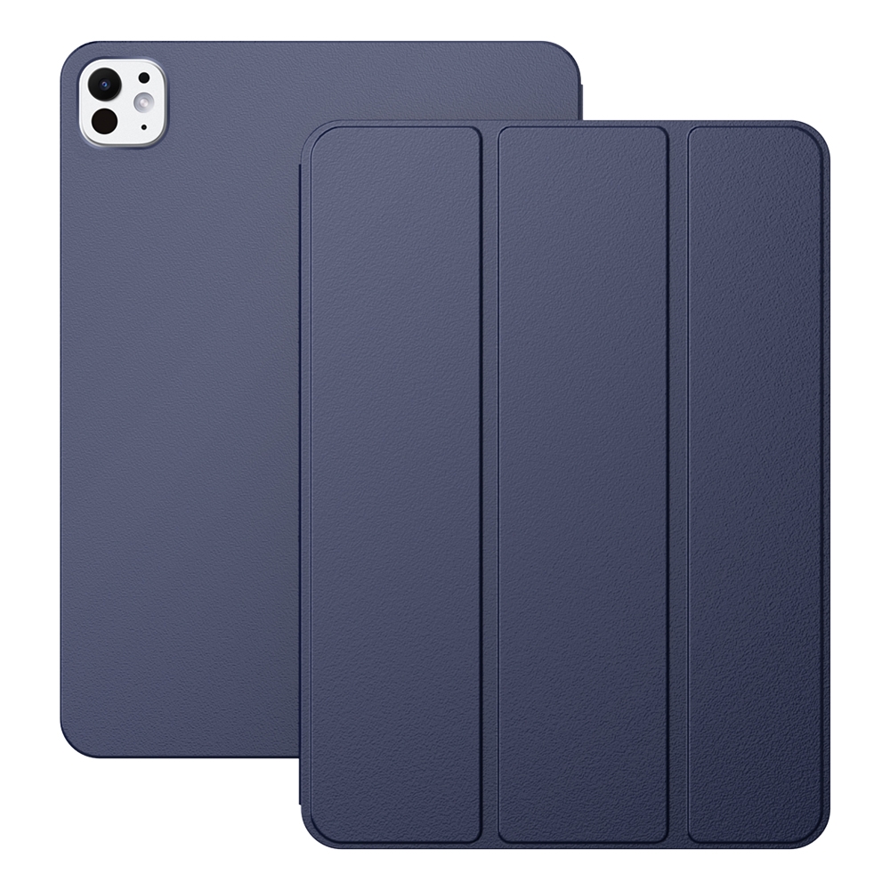 For iPad Pro 11 2025 / 2024 Ultra-thin Double-sided Clip Magnetic Smart Tablet Case(Dark Blue) - Shopkiz.com