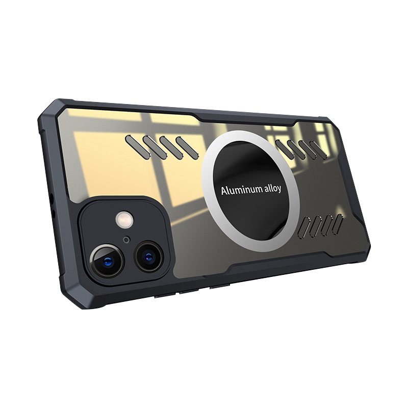 For iPhone 16 Plus Gaming Cooling Phone Case(Black) - Shopkiz.com
