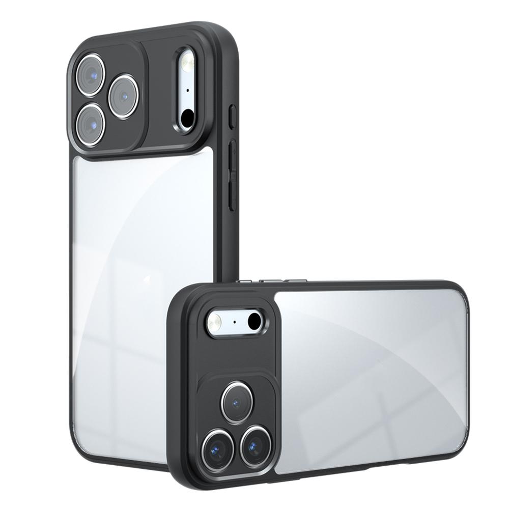 For iPhone 18 Pro Armor Precise Hole PC Hybrid TPU Phone Case(Transparent)