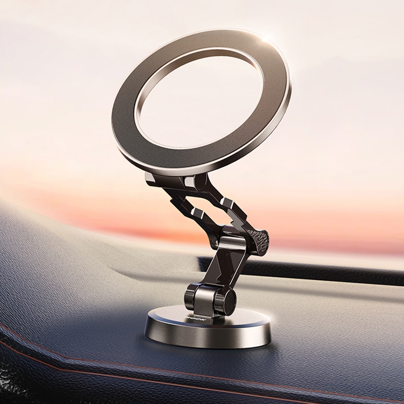 ROCK Q08 Car Magnetic Foldable Phone Holder(Black) - Shopkiz.com