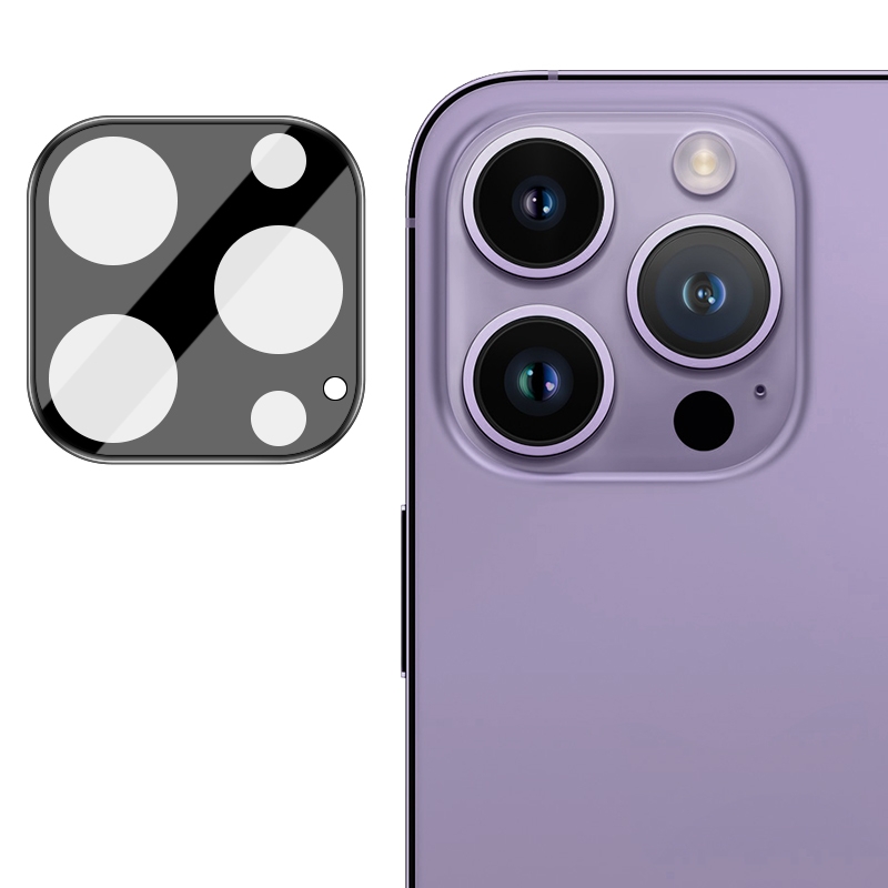 For iPhone 16 Pro / 16 Pro Max imak High Definition Integrated Glass Lens Film Black Version - Shopkiz.com