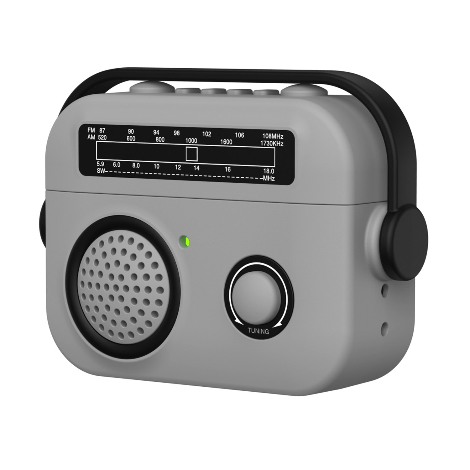 For AirPods Pro 2 Radio Style Wireless Bluetooth Earphones Shockproof Protective Case(Light Grey) - Shopkiz.com