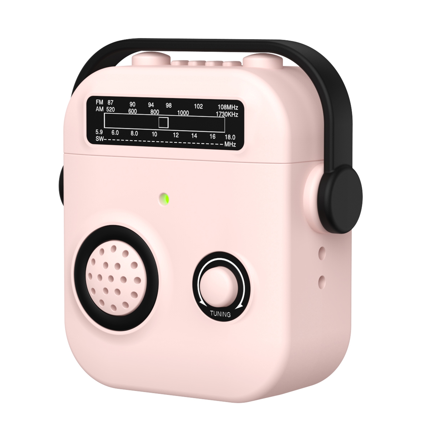 For AirPods 2 / 1 Radio Style Wireless Bluetooth Earphones Shockproof Protective Case(Pink) - Shopkiz.com