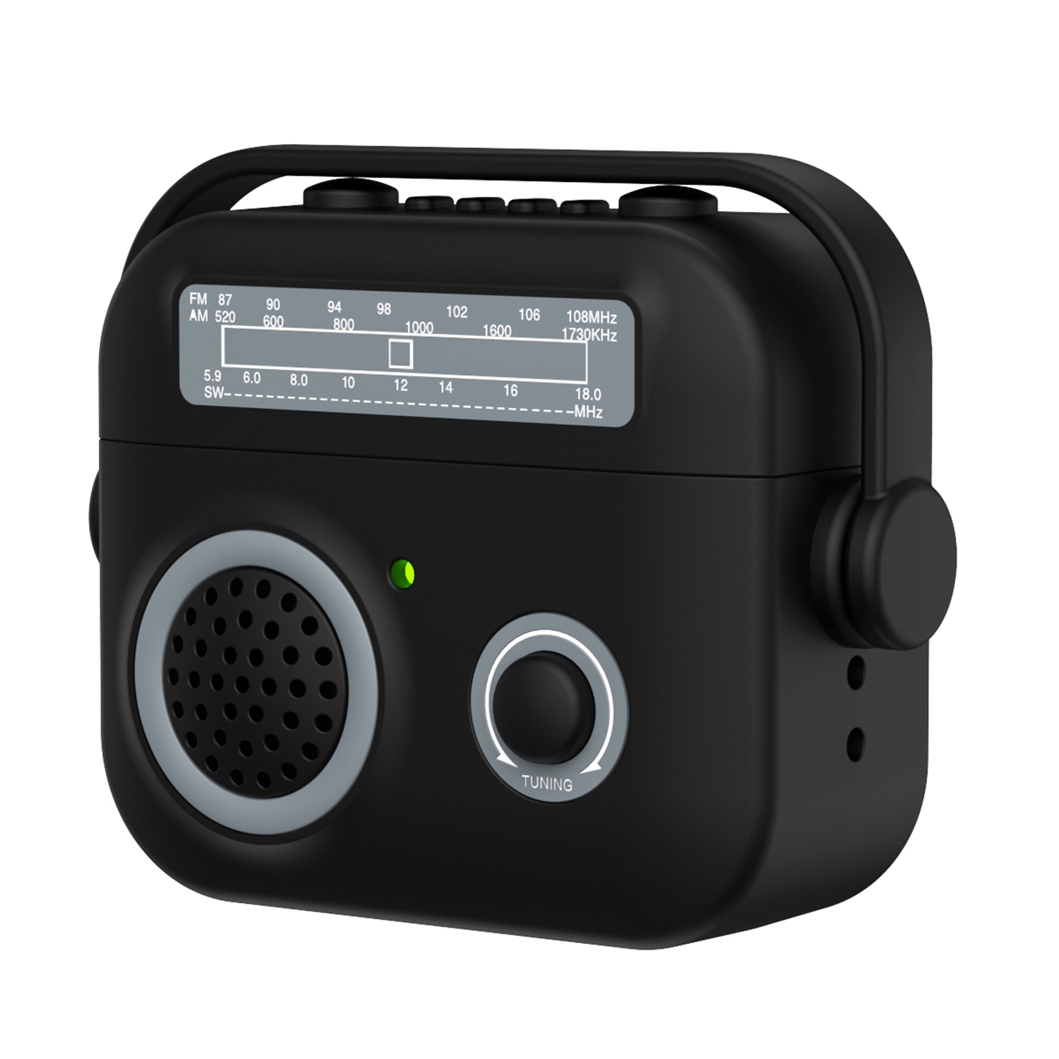 For AirPods 3 Radio Style Wireless Bluetooth Earphones Shockproof Protective Case(Black) - Shopkiz.com