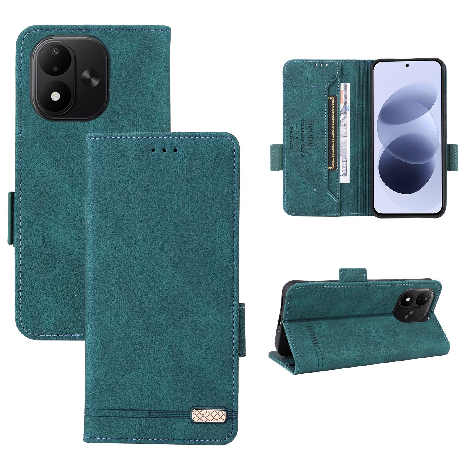 For Redmi Note 17 5G / 4G Global 171mm Magnetic Clasp Leather Phone Case(Green) - Shopkiz.com