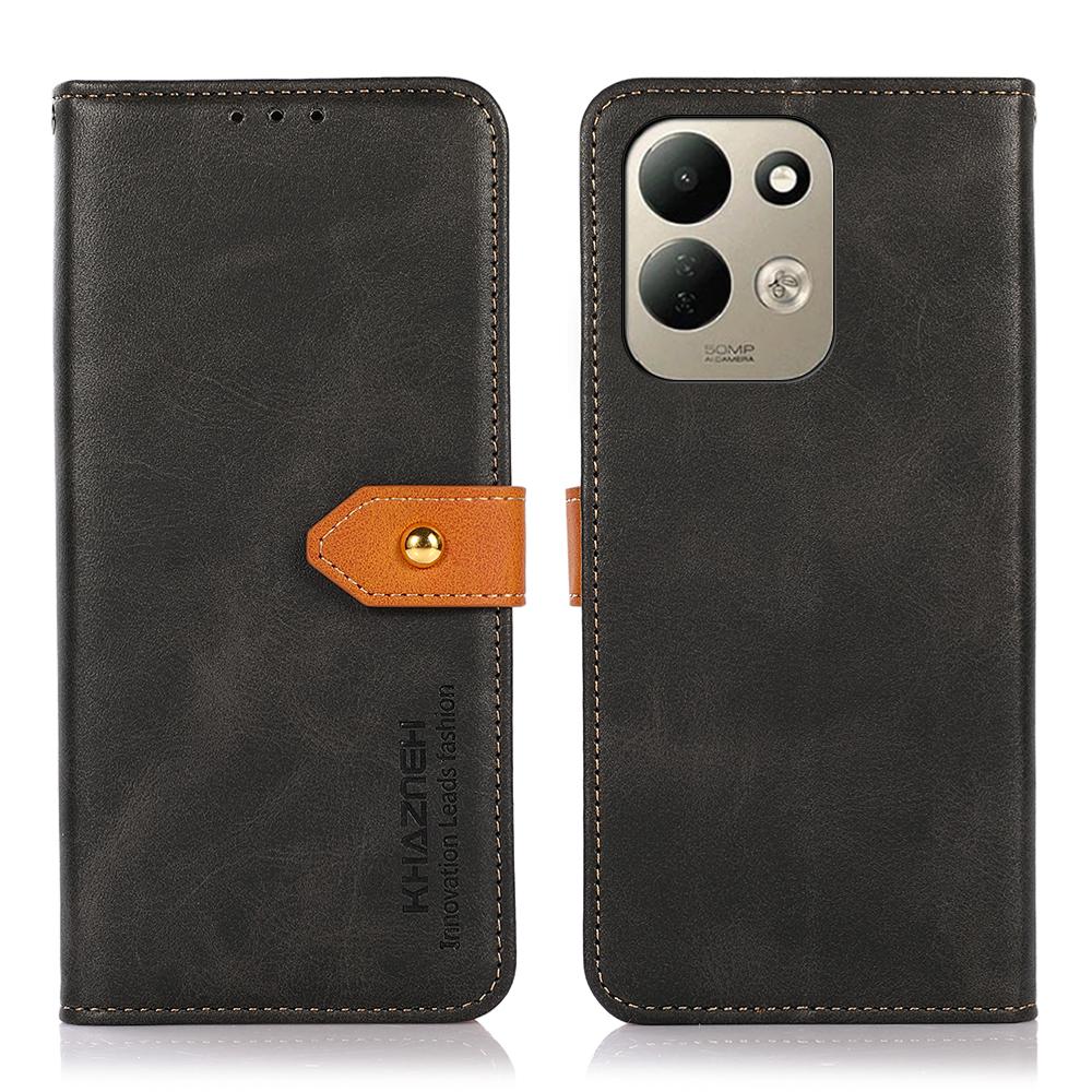 For Redmi 17 5G / 4G Global 170mm KHAZNEH Cowhide Texture Flip Leather Phone Case(Black) - Shopkiz.com