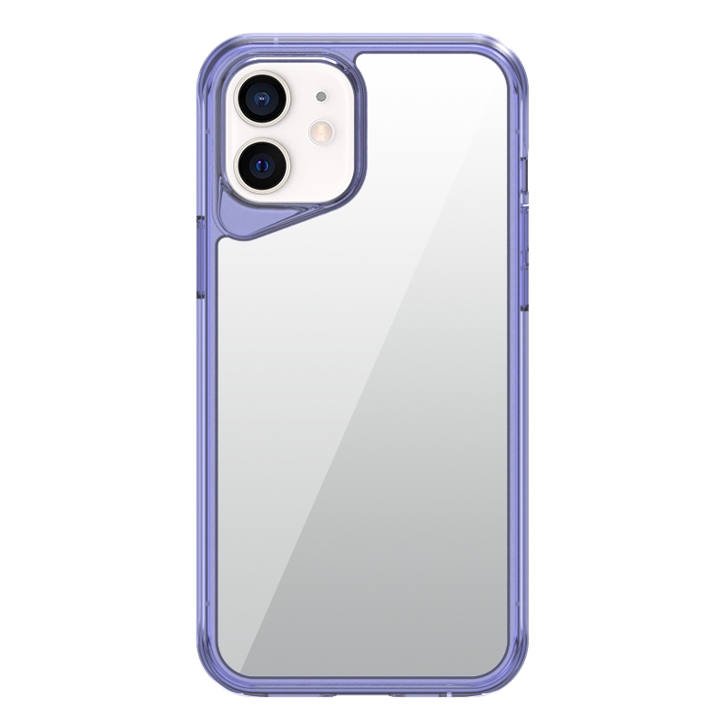For iPhone 11 Ice Transparent Series TPU + PC + Acrylic Hybrid Phone Case(Purple) - Shopkiz.com
