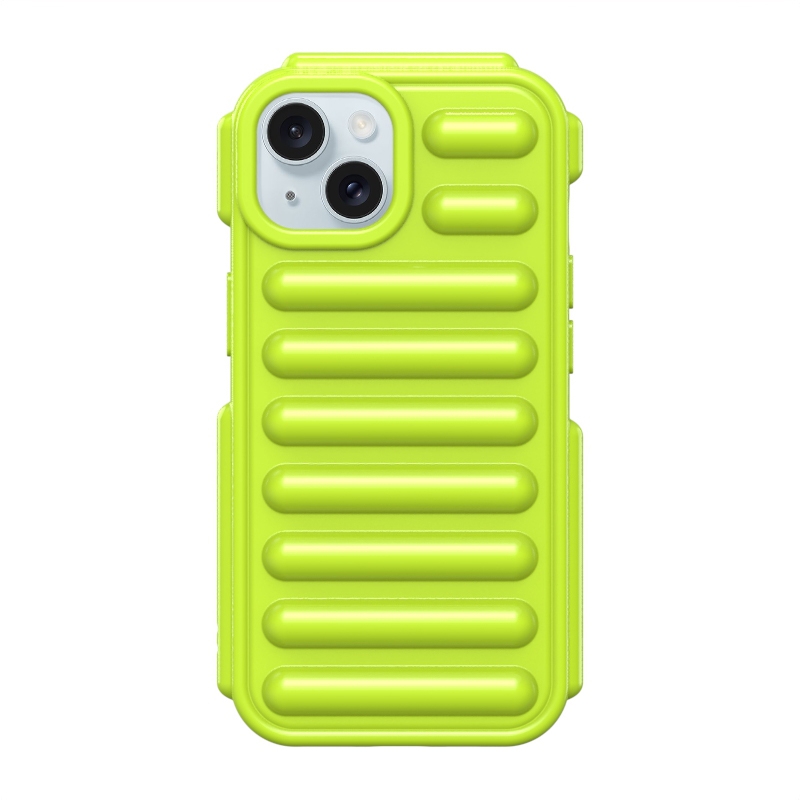 For iPhone 15 Plus Capsule Series Candy Color TPU Phone Case(Green) - Shopkiz.com