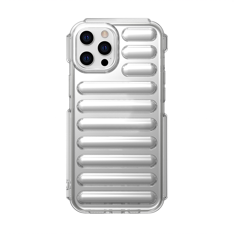 For iPhone 12 Pro Capsule Series Candy Color TPU Phone Case(Transparent) - Shopkiz.com