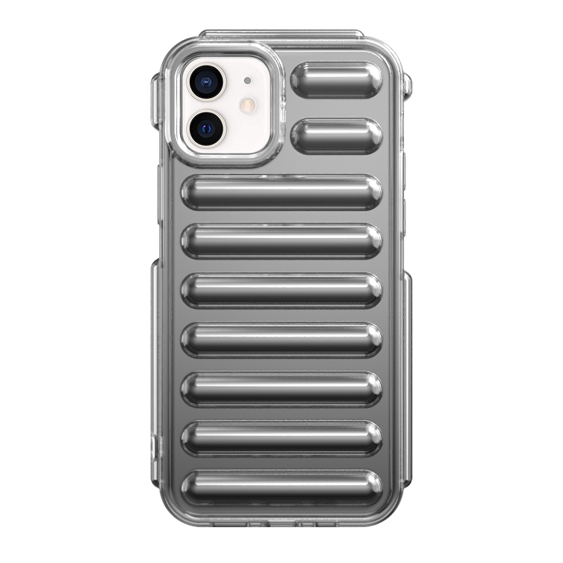 For iPhone 11 Capsule Series Candy Color TPU Phone Case(Transparent Grey) - Shopkiz.com