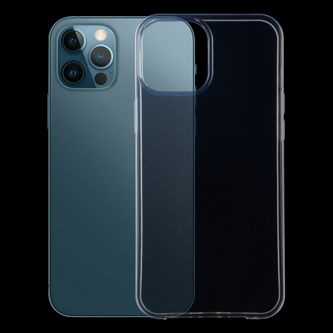 For iPhone 12 Pro Max 0.75mm Ultra-thin Transparent TPU Soft Protective Case - Shopkiz.com