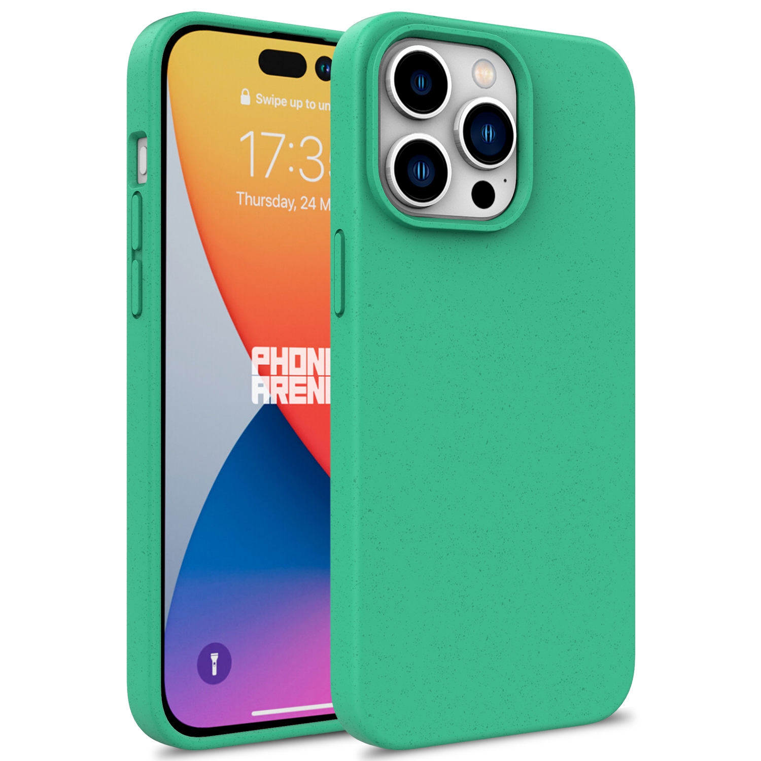 For iPhone 16 Pro Wheat Straw TPU Phone Case(Green) - Shopkiz.com