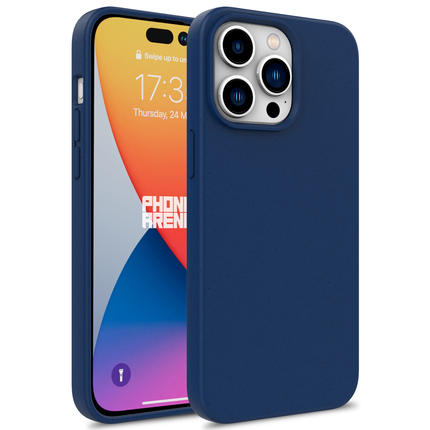 For iPhone 16 Pro Max Wheat Straw TPU Phone Case(Blue) - Shopkiz.com