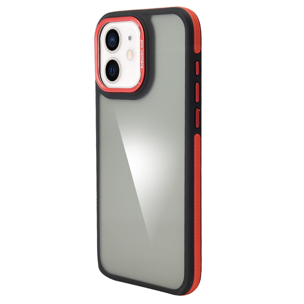 For iPhone 11 Gold Shield 3 in 1 Phone Case(Red) - Shopkiz.com