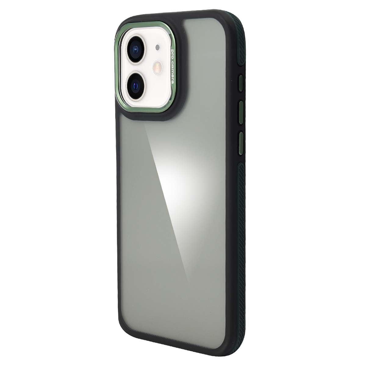 For iPhone 12 Gold Shield 3 in 1 Phone Case(Green) - Shopkiz.com