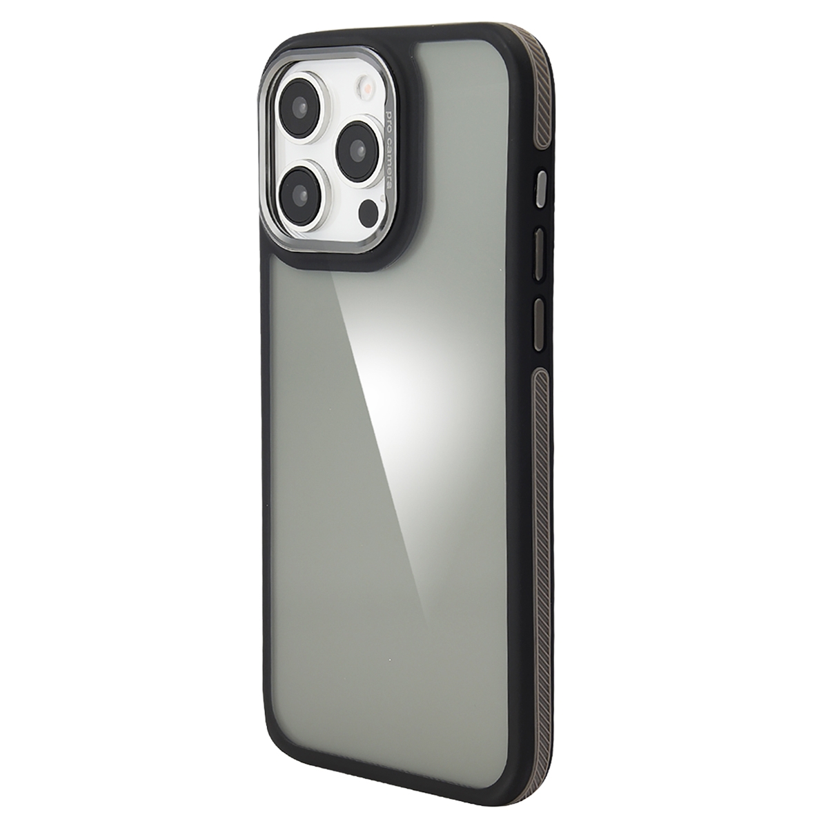 For iPhone 13 Pro Gold Shield 3 in 1 Phone Case(Brown) - Shopkiz.com