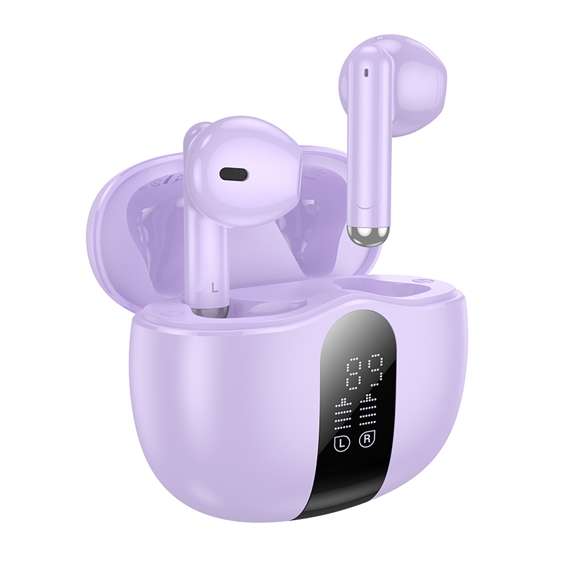 Borofone FQ2 TWS Air Wireless BT Headset Earbuds(Purple) - Shopkiz.com