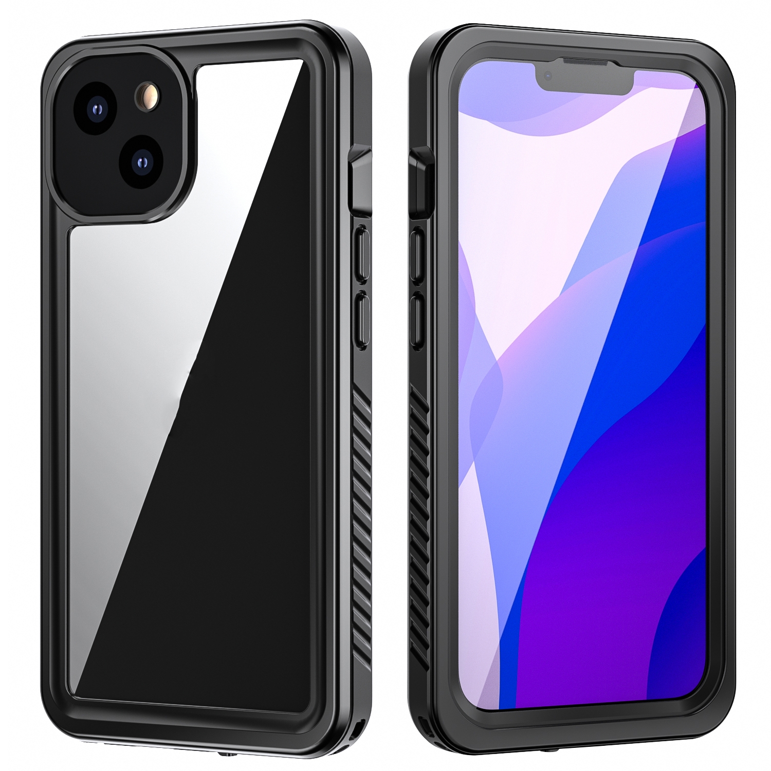 For iPhone 13 RedPepper Shockproof IP68 Waterproof PC + TPU Protective Case(Black) - Shopkiz.com