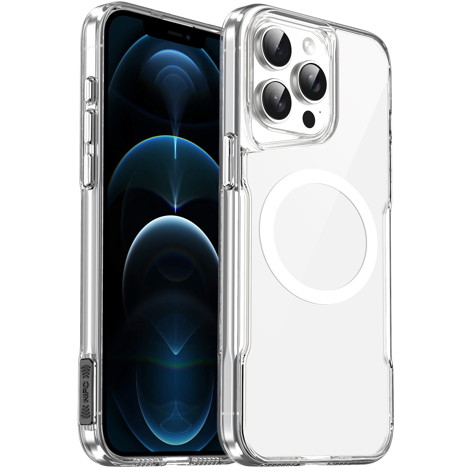 For iPhone 12 Pro Max Acrylic + TPU Transparent Full Coverage Phone Case - Shopkiz.com